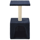 NNEVL Cat Tree with Sisal Scratching Post 55 cm Dark Blue