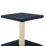 NNEVL Cat Tree with Sisal Scratching Post 55 cm Dark Blue