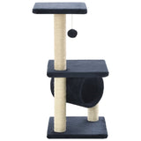NNEVL Cat Tree with Sisal Scratching Posts 65 cm Dark Blue