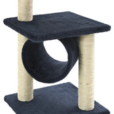 NNEVL Cat Tree with Sisal Scratching Posts 65 cm Dark Blue