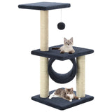 NNEVL Cat Tree with Sisal Scratching Posts 65 cm Dark Blue
