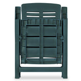 NNEVL Reclining Garden Chairs 6 pcs Plastic Green