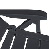 NNEVL Reclining Garden Chairs 6 pcs Plastic Anthracite