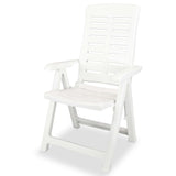 NNEVL 3 Piece Bistro Set Plastic White