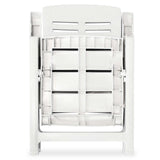 NNEVL 3 Piece Bistro Set Plastic White