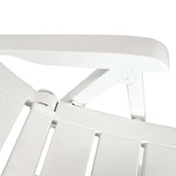 NNEVL 3 Piece Bistro Set Plastic White