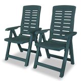 NNEVL 3 Piece Bistro Set Plastic Green