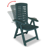 NNEVL 3 Piece Bistro Set Plastic Green