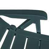 NNEVL 3 Piece Bistro Set Plastic Green