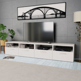 NNEVL TV Cabinets 2 pcs Engineered Wood 95x35x36 cm White
