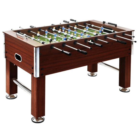 NNEVL Football Table Steel 60 kg 140x74.5x87.5 cm Brown