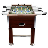 NNEVL Football Table Steel 60 kg 140x74.5x87.5 cm Brown