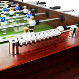 NNEVL Football Table Steel 60 kg 140x74.5x87.5 cm Brown