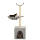 NNEVL Cat Tree with Sisal Scratching Posts 105 cm Grey