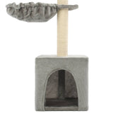 NNEVL Cat Tree with Sisal Scratching Posts 105 cm Grey