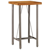 NNEVL Bar Table Solid Reclaimed Teak 60x60x107 cm