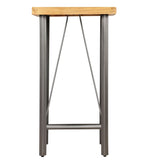 NNEVL Bar Table Solid Reclaimed Teak 60x60x107 cm