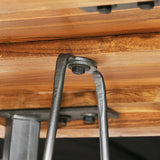 NNEVL Bar Table Solid Reclaimed Teak 60x60x107 cm