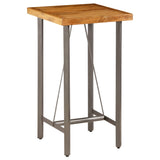 NNEVL Bar Table Solid Reclaimed Teak 60x60x107 cm