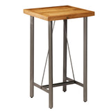 NNEVL Bar Table Solid Reclaimed Teak 60x60x107 cm