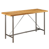 NNEVL Bar Table Solid Reclaimed Teak 180x70x107 cm