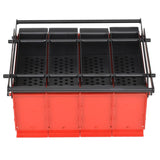 NNEVL Paper Log Briquette Maker Steel 38x31x18 cm Black and Red