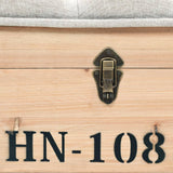 NNEVL Storage Bench 120x40x50cm Solid Wood and MDF