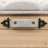 NNEVL Storage Bench 120x40x50cm Solid Wood and MDF