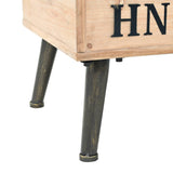 NNEVL Storage Bench 120x40x50cm Solid Wood and MDF