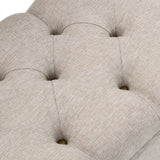 NNEVL Storage Bench with Backrest 121x53x78 cm Fabric