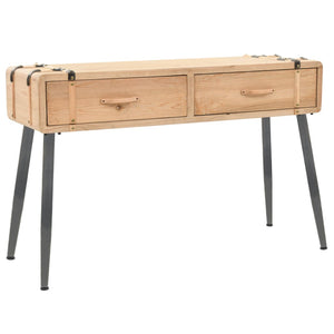 NNEVL Console Table Solid Fir Wood 115x40.5x76 cm