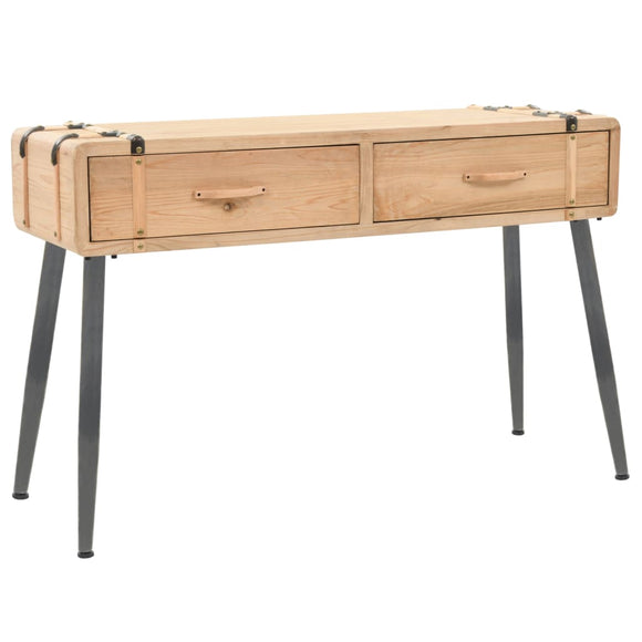 NNEVL Console Table Solid Fir Wood 115x40.5x76 cm