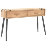 NNEVL Console Table Solid Fir Wood 115x40.5x76 cm