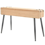 NNEVL Console Table Solid Fir Wood 115x40.5x76 cm