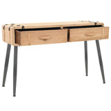NNEVL Console Table Solid Fir Wood 115x40.5x76 cm
