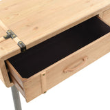 NNEVL Console Table Solid Fir Wood 115x40.5x76 cm