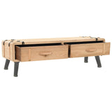 NNEVL TV Cabinet Solid Fir Wood 120x33x35 cm