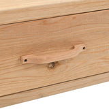 NNEVL TV Cabinet Solid Fir Wood 120x33x35 cm