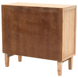 NNEVL Drawer Cabinet Solid Fir Wood 80x36x75 cm