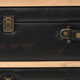 NNEVL Drawer Cabinet Solid Fir Wood 80x36x75 cm