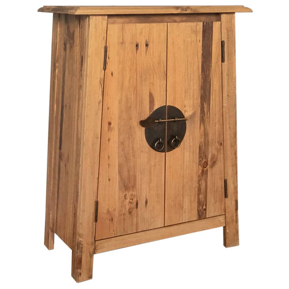NNEVL Bathroom Side Cabinet Solid Recycled Pinewood 59x32x80 cm