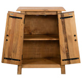 NNEVL Bathroom Side Cabinet Solid Recycled Pinewood 59x32x80 cm