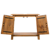 NNEVL Bathroom Furniture Set Recycled Solid Recycled Pinewood