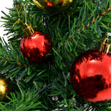 NNEVL Christmas Garland Decorated with Baubles and LED Lights 10 m