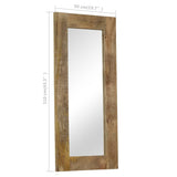 NNEVL Mirror Solid Mango Wood 50x110 cm
