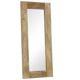 NNEVL Mirror Solid Mango Wood 50x110 cm