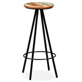 NNEVL Bar Set 3 Pieces Solid Wood Reclaimed