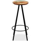 NNEVL Bar Set 3 Pieces Solid Wood Reclaimed