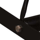 NNEVL Bar Set 5 Pieces Solid Wood Reclaimed. Genuine Leather & Canvas