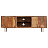 NNEVL TV Cabinet Solid Sheesham Wood with Honey Finish 118x30x40 cm